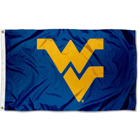 West Virginia University Mountaineers Flag WVU Blue Large 3x5 Cover