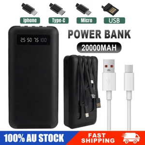 20000mAh Bank Power 4 USB Fast Charger Battery Pack Portable for Mobile Phone - Picture 1 of 18