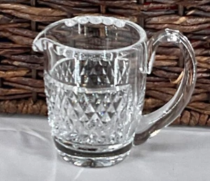 Waterford Retired Crystal Creamer Pitcher 3.75" Scalloped Edge 6oz - Picture 1 of 7
