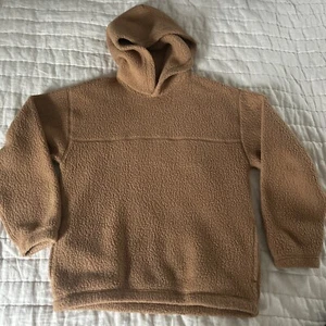 ARITZIA TNA Kapuzenpullover Jacke Teddy Sherpa Hoodie Gr. 1 camelbraun gebraucht, in einwandfreiem Zustand - Bild 1 von 10