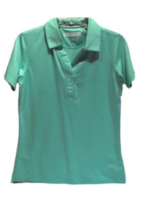 Pebble Beach Performance Womens Sz S Golf Polo Collar Shirt Mint Green Active - Picture 1 of 6