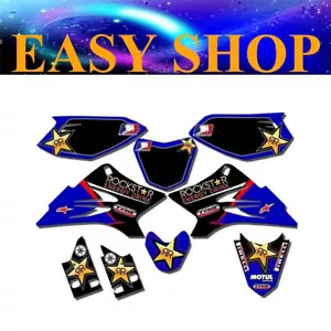 TTR50 Blue Rockstar Sticker Decals Kit For Yamaha TTR 50cc Dirt PIT PRO BIKE - Picture 1 of 2