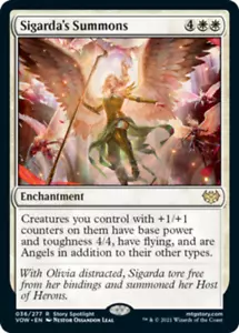 x1 Sigarda's Summons R MTG Innistrad: Crimson Vow M/NM, English - Picture 1 of 1