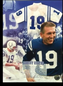 Collage de fotos de 11 x 14 discos de los Baltimore Colts Johnny Unitas - Imagen 1 de 1