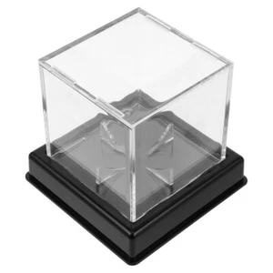 Clear Acrylic Football Display Case Baseball Storage Box Showcase Holder UK - Picture 1 of 12