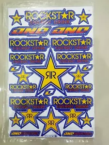 New Rockstar Energy Stickers Metal Mulisha Motorcycle Bike Motorcross. - Picture 1 of 1