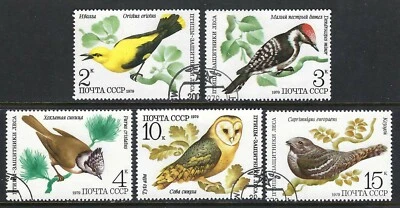 Russia - 1979 5v. CTO NH Birds Fauna  - Image 1 of 3