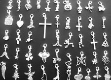 Silver Clip on Charms for Bracelets
