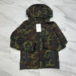 Nike Tech Fleece 'Camo' FN9118-010 Kids Hoodie Multi-Size - Picture 1 of 7
