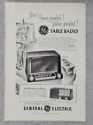 1951 Magazine Advertisement Page Ge General Electric Model 404 Table Radio Ad