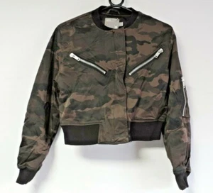 ASOS Bomber Jacket in Camo Print Size UK 10 rrp £45 NH001 CC 01 - Picture 1 of 4