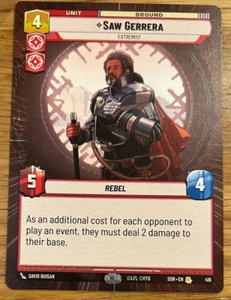 STAR WARS JCC ILIMITADO CHISPA DE REBELIÓN: HIPERESPACIO RARO: SIERRA GERRERA - Imagen 1 de 1