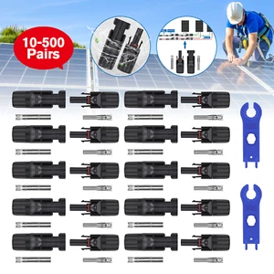 20Pcs Male Female Solar Cable Connectors Waterproof Solar Panel Wire Connectors - Picture 1 of 14
