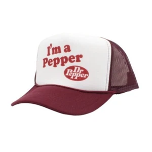 Cappello da camionista Dr. Pepper vintage in rete baseball I'm A Pepper Hat - Foto 1 di 3