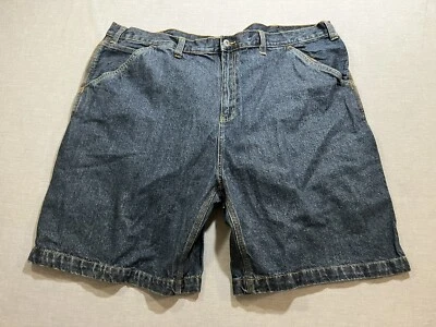 Faded Glory Shorts Mens 46 Blue Denim Cargo Carpenter Pocketed Zip Button Men. - Image 1 of 4