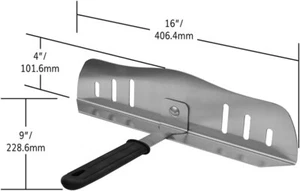 NU2U PARTIAL BAFFLE DOOR #304 STAINLESS WITH HEAT GRIP FOR DOME PIZZA OVENS - Picture 1 of 6