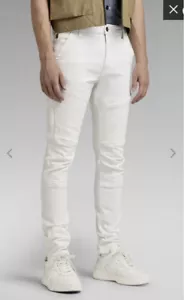 G-Star Raw Men's Rackam Skinny Jeans White $230 New - Picture 1 of 5