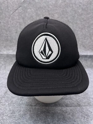 Volcom Hat Cap Snap Back Adult One Size Black Polyester Trucker Skate Skateboard - Image 1 of 4