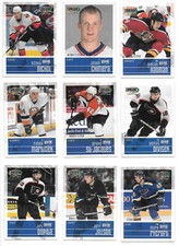 2001-02 UD Upper Deck Playmakers Hockey Rookies - You Pick, Choose /1250