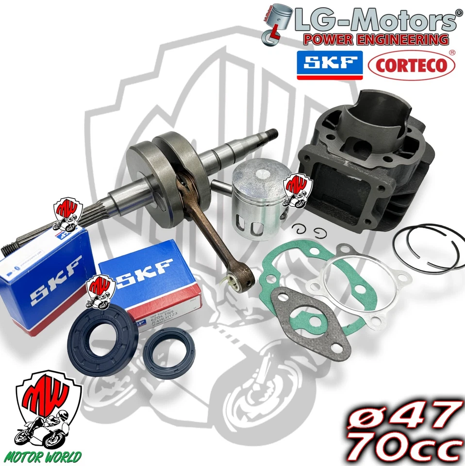 MAXI KIT CILINDRO ALBERO MOTORE LG-MOTORS MINARELLI VERTICALE - Immagine 1 di 1