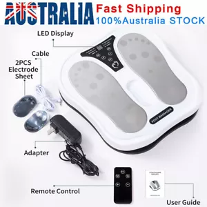 EMS Circulation Electric Foot Massager Booster Machine Blood Leg Therapy Remote - Picture 1 of 10