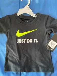 Black Nike Just Do It Swoosh Shirt 24 Month *New w/Tags* v1 - Picture 1 of 3