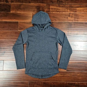 StraightFaded Dark Gray Mini Waffle Knit Long Sleeve Hoodie Youth Medium (10/12) - Picture 1 of 8