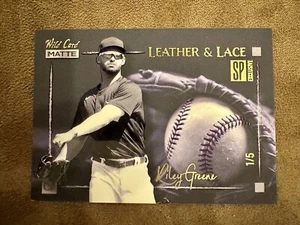 2022 Wild Card Matte SP Exclusive Riley Greene 1/5 Leather & Lace Tigers Rookie - Bild 1 von 2