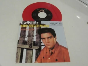 Elvis Presley  45  & Picture Sleeve   Hard Headed Woman   RCA Red Vinyl - Picture 1 of 1