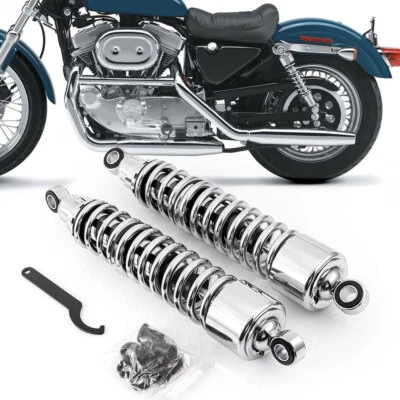 15" Adjustable Chrome Shocks Absorbers for Harley Seventy Two 2012-16/48 2010-23 - Image 1 of 4