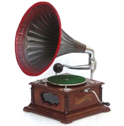 GENUINE ANTIQUE LEOPHONE MODEL 315 GRAMOPHONE MUSIC RECORD PLAYER PHONOGRAPH Cover