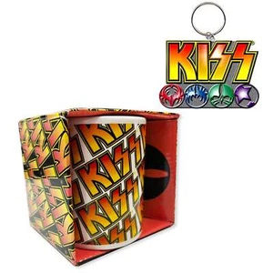 Kiss Geschenkset mit Box Kaffeetasse und Schlüsselanhänger. - Bild 1 von 5