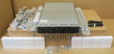 NEW Supermicro SuperServer 6029TP-HTR 12x 3.5" Bay 4x X11DPT-PS CTO Server Nodes - Image 1 of 4