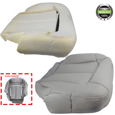  Recubrimiento del asiento inferior del conductor y cojín de espuma gris para Chevy Silverado 1999-2002 Foto 1 de 4