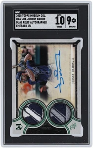 Johnny Damon Rays Signed 2018 Topps Museum Collection #DRA-JDA 1/1 SGC 9/10 Card - Picture 1 of 4