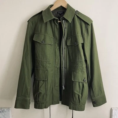 Rag & Bone Lorenz Army Green Cotton Military Jacket size XS - Image 1 of 4