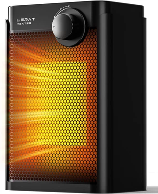 Calentador de Espacio Eléctrico, Calentador Pequeño para Uso en Interior, 1200W PTC Calefacción Rápida Foto 1 de 4