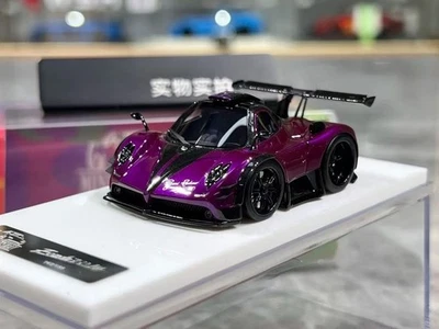 CZ YM 1:64 Purple Zonda 760LH Q Cute Mini Sports Model Diecast Resin Car  - Image 1 of 4