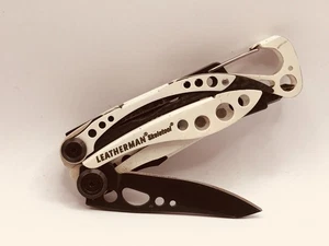 RARE Leatherman WHITE/BLACK Skeletool Carbon Multitool USED see Pic’s - Picture 1 of 4