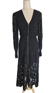 The Kooples Black Button Lace Dress - Picture 1 of 5