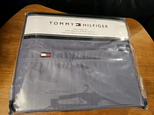 Tommy Hilfiger Twin XL Sheet Set 100% Cotton Grey NEW - Picture 1 of 6