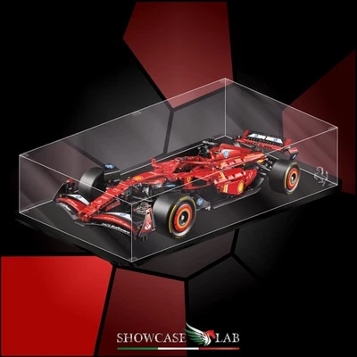 TECA IN PLEXIGLASS ACRILICO-SHOWCASE-TECA PER SET LEGO® 42207-FERRARI SF-24 - Immagine 1 di 4