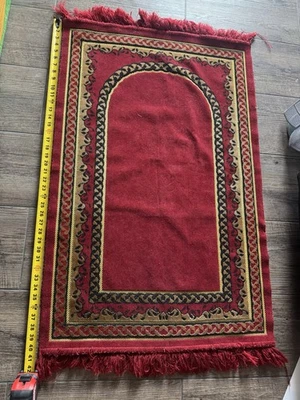 Aydın Mensucat Turkish Prayer Rug – Red & Gold 70×110 cm – Made in Turkey –  - Image 1 of 4