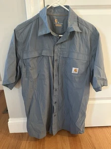 Camicia da lavoro uomo media Carhartt Force relaxed fit ventilata grigia 101178 - Foto 1 di 14