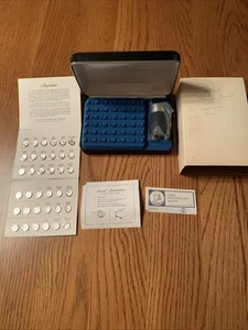 Franklin Mint Presidential Mini Coin Set First Edition Sterling Silber 36 Münzen - Bild 1 von 14