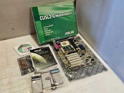 Asus CUSL2-C Motherboard Socket 370, Brand New in Box, Opened Once, Never Used - Image 1 of 4