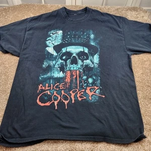 T-Shirt Alice Cooper Welttournee 2016 Konzert Band T-Shirt Größe XL schwarz Back Hit - Bild 1 von 6