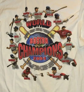 T-Shirt Boston Red Sox World Champions XL 2004 (Pedro, Ortiz, Wakefield, etc.) - Bild 1 von 3