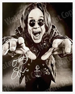 Ozzy Osbourne 8x10 Autograph Photo Reprint Heavy Metal Legend Signed Collectible - Picture 1 of 6