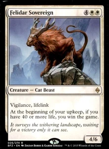MTG - Felidar Sovereign Battle for Zendikar #26 Rare LP - Picture 1 of 2